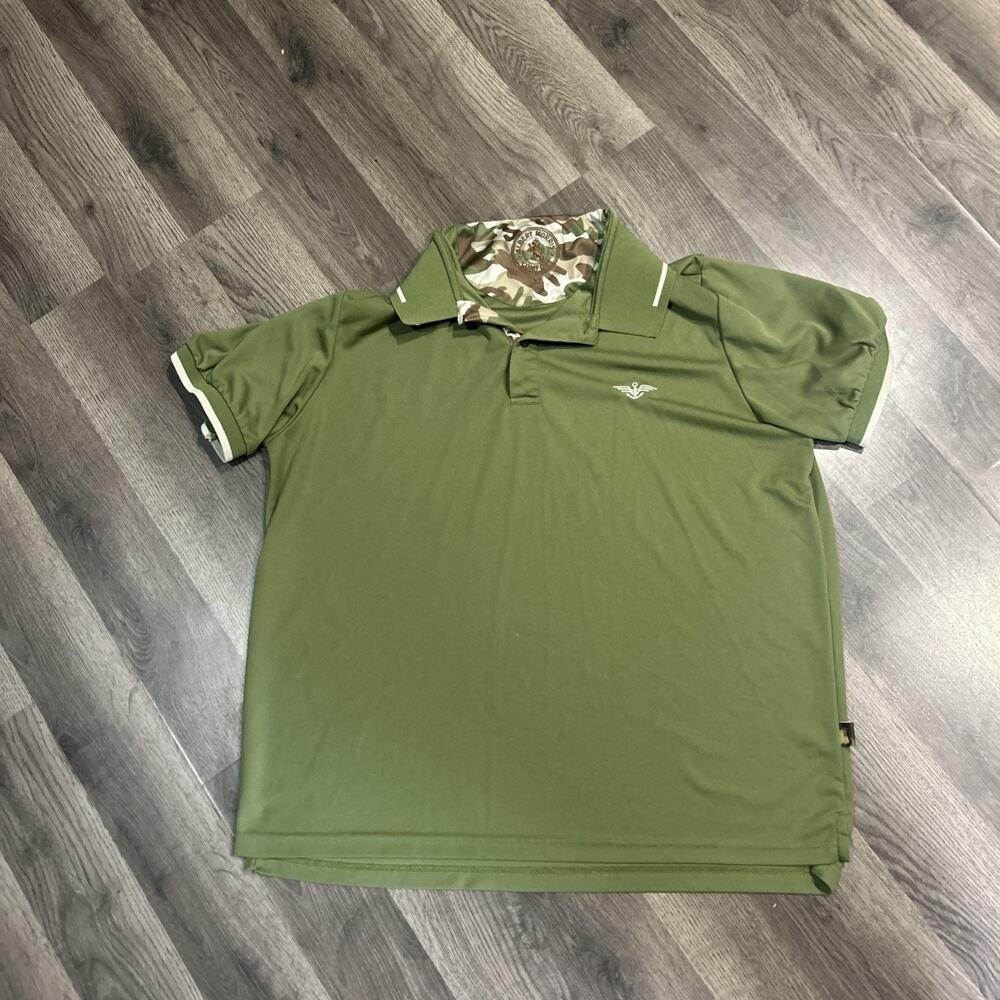 Albert Morris Polo Green With Camp Men’s XL